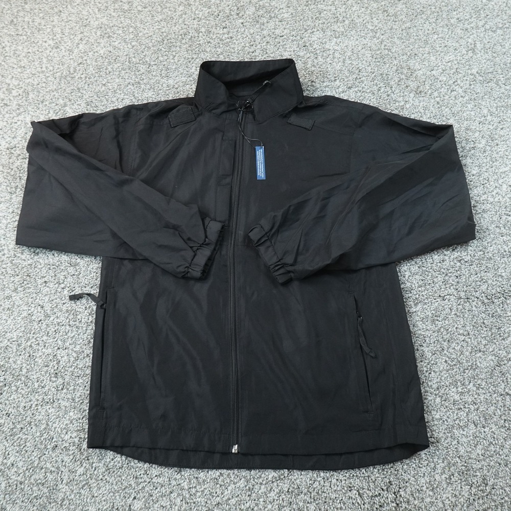 NEW 5.11 Tactical Jacket Mens S Black Full Zip Windbreaker Coat Outdoor Work Top